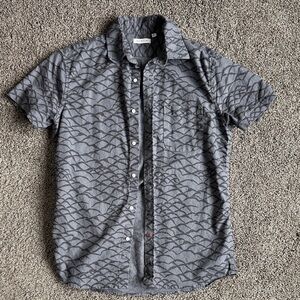 Gustin Gray Patterned Button-Down Shirt
